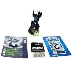 Skylanders Hex Figure Spyro's Adventure 2011 Activision Toy w/ Card Sticker